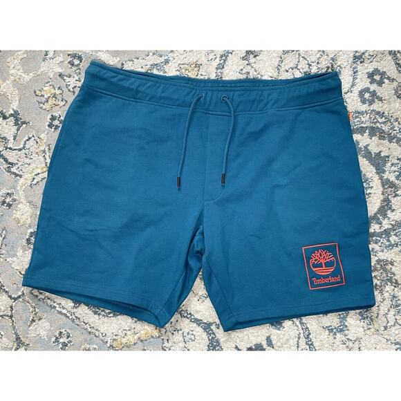 Timberland Athletic Shorts Blue Mens XXL Drawstring & Pockets New - Picture 2 of 6